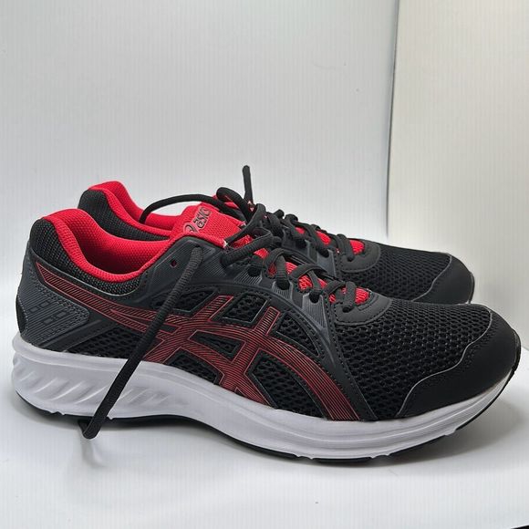 ASICS Men's Jolt 2 Running Shoes 9 EXTRA WIDE RED/BLACK - Picture 1 of 7